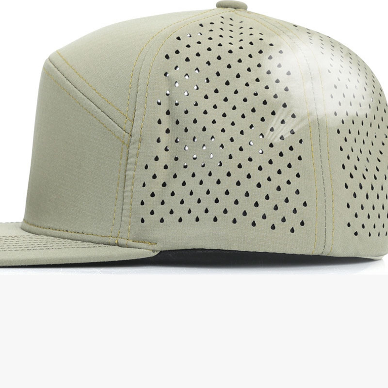 thumbnail image 5 of Gorra de béisbol de visera plana para hombre - Gorra ajustable con cierre a presión - Diseño perforado transpirable, talla única para circunferencias de cabeza de 57-60 cm, 5 of 8